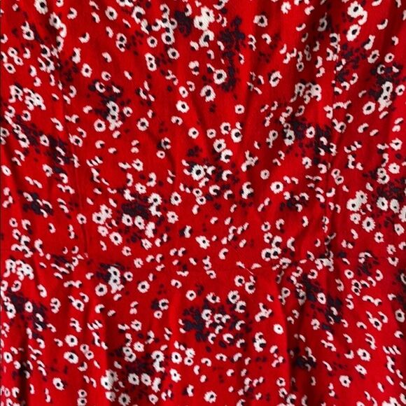 UNIVERSAL THREAD Red Floral Sleeveless Wrap Dress Size S - Picture 7 of 11